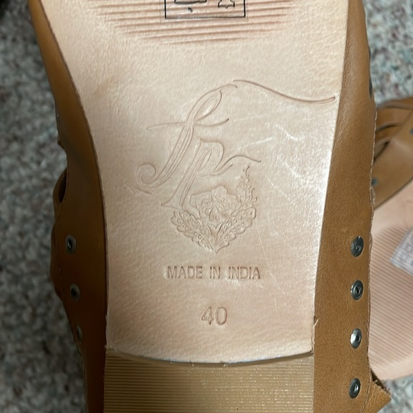 Free people leather ankle wrap thongs - Picture 7 of 7